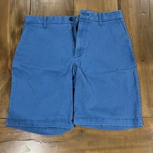 Izod Saltwater Men’s Stretch Chino Shorts, Size 30 w/ 9.5” Inseam, Blue